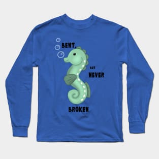 Scoliosis Seahorse Long Sleeve T-Shirt